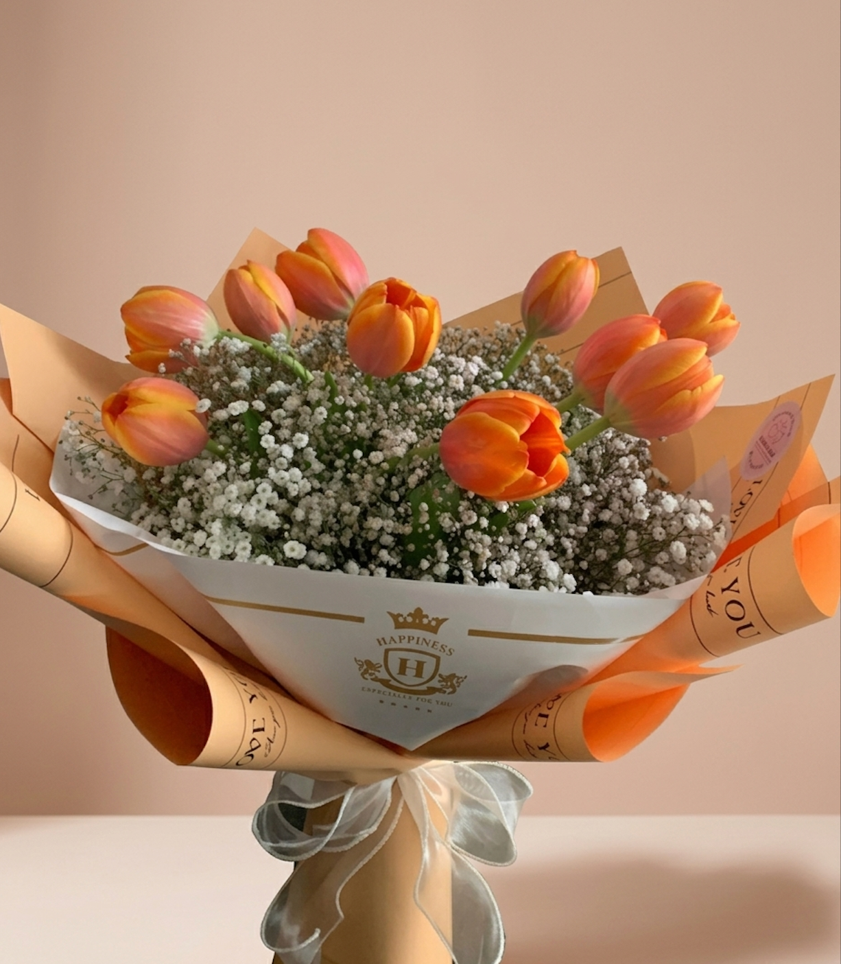 10 Tulipanes con Nube